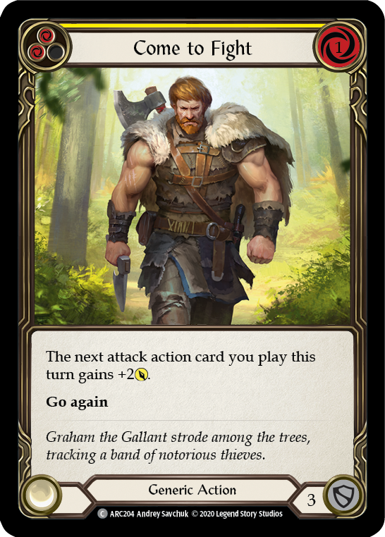 Come to Fight (Yellow) [U-ARC204] Unlimited Rainbow Foil | Good Games North