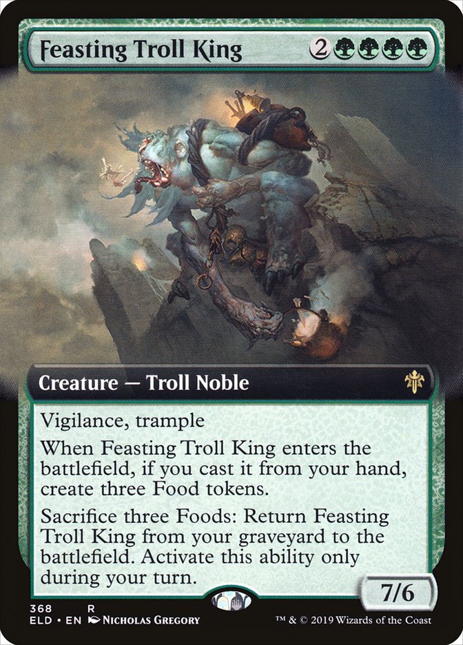 Feasting Troll King (Extended Art) [Throne of Eldraine] | Good Games North