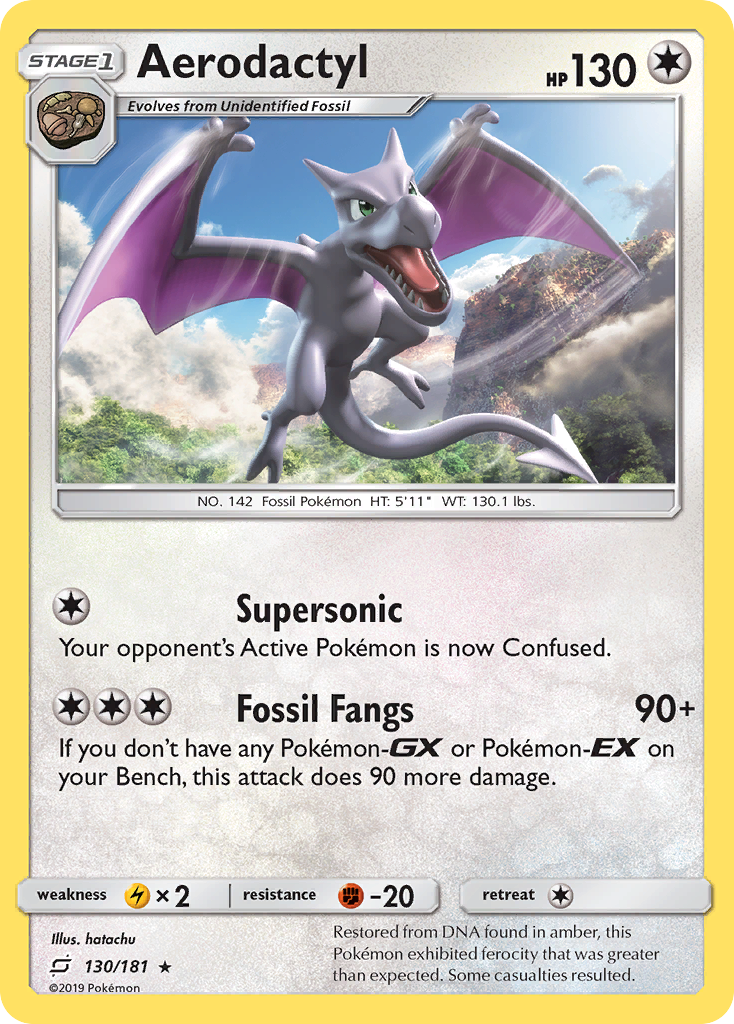 Aerodactyl (130/181) [Sun & Moon: Team Up] | Good Games North