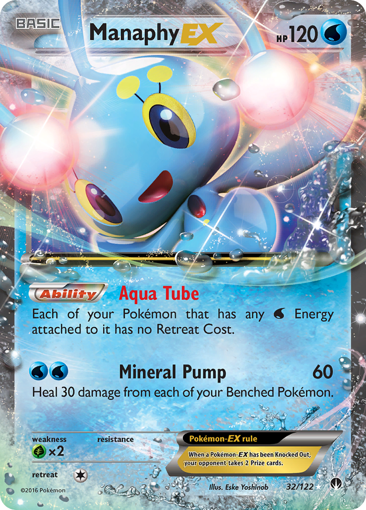 Manaphy EX (32/122) [XY: BREAKpoint] | Good Games North