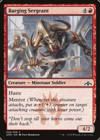 Barging Sergeant [Guilds of Ravnica] | Good Games North