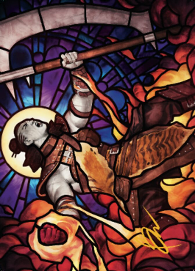 Garna, Bloodfist of Keld Art Card (Gold-Stamped Signature) [Dominaria United Art Series] | Good Games North