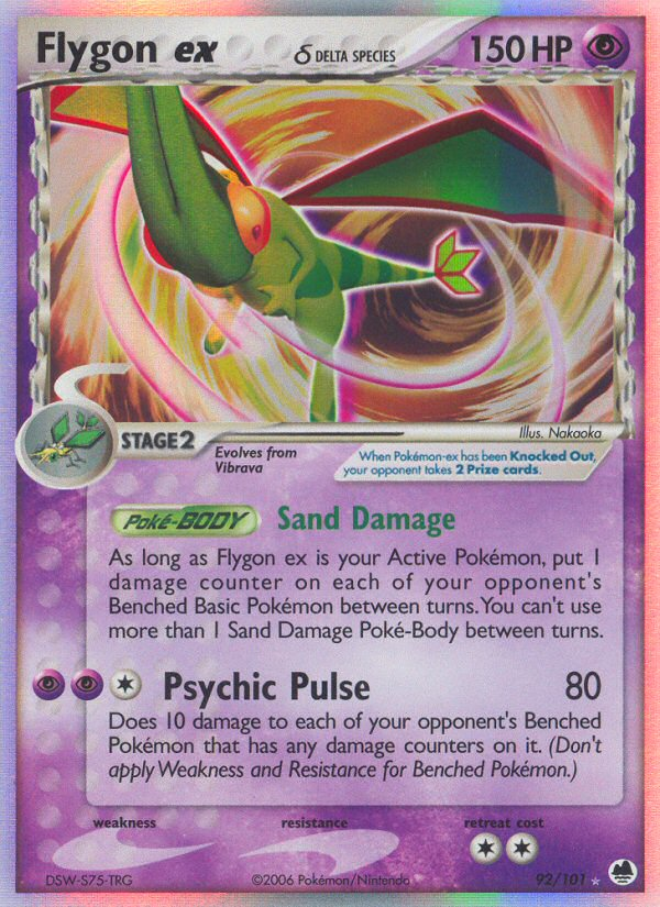 Flygon ex (92/101) (Delta Species) [EX: Dragon Frontiers] | Good Games North