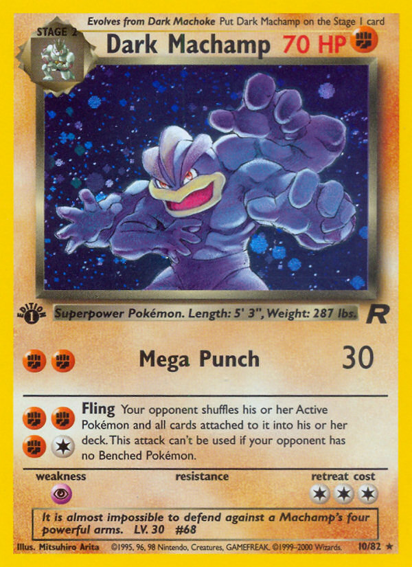 Dark Machamp (10/82) [Team Rocket 1st Edition] | Good Games North