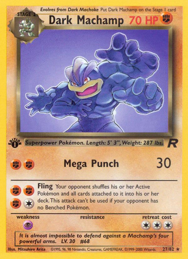 Dark Machamp (27/82) [Team Rocket 1st Edition] | Good Games North