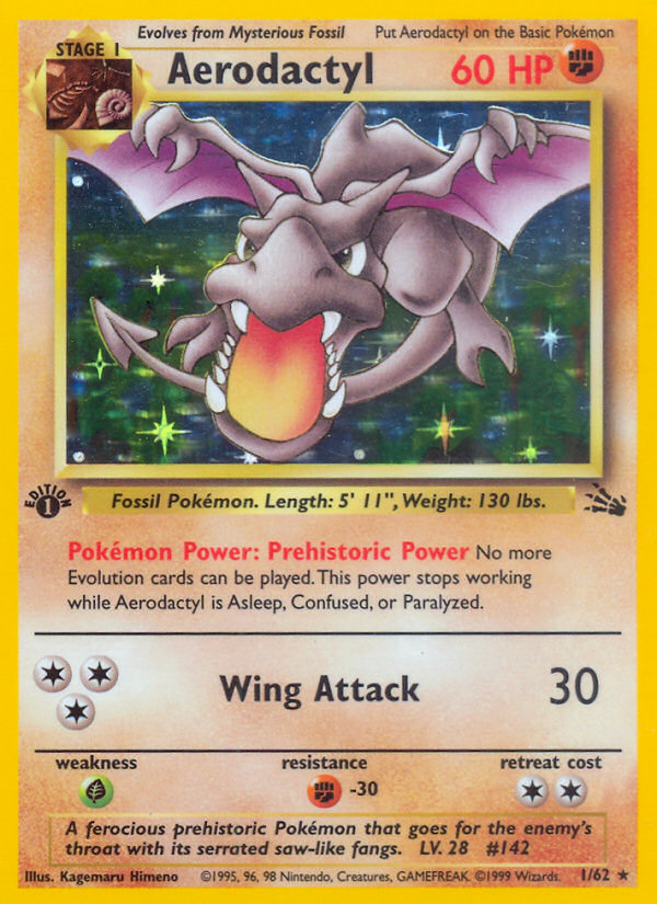 Aerodactyl (1/62) [Fossil 1st Edition] | Good Games North