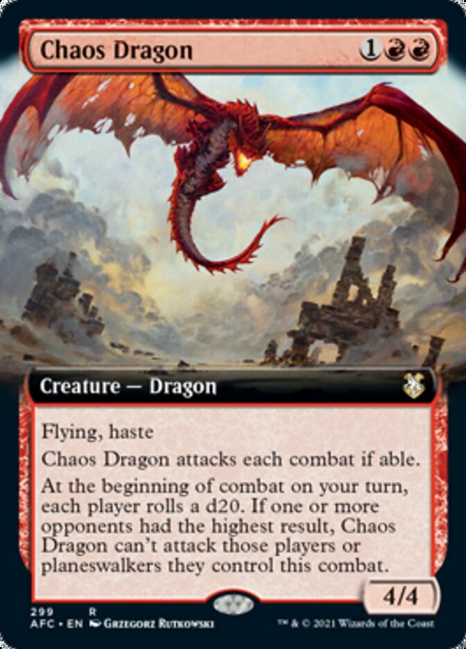 Chaos Dragon (Extended) [Dungeons & Dragons: Adventures in the Forgotten Realms Commander] | Good Games North