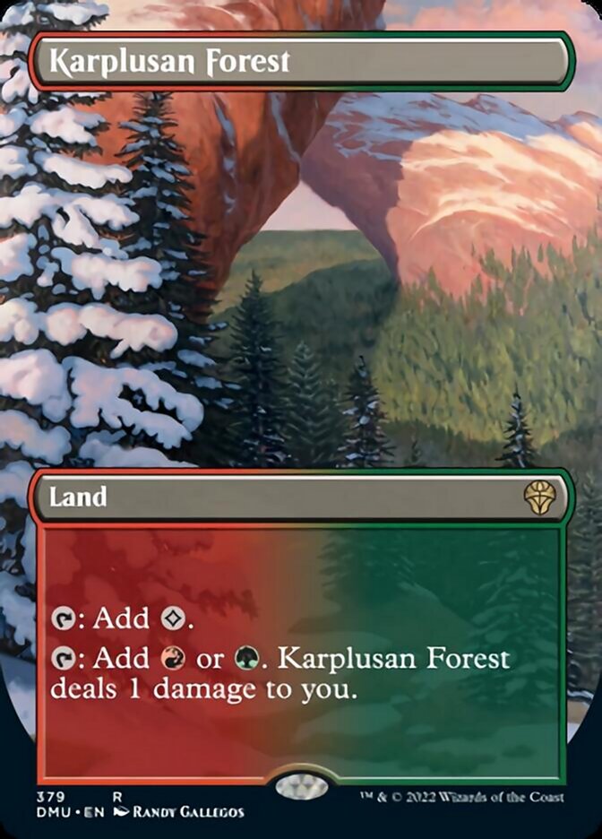 Karplusan Forest (Borderless Alternate Art) [Dominaria United] | Good Games North