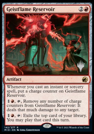 Geistflame Reservoir (Promo Pack) [Innistrad: Midnight Hunt Promos] | Good Games North
