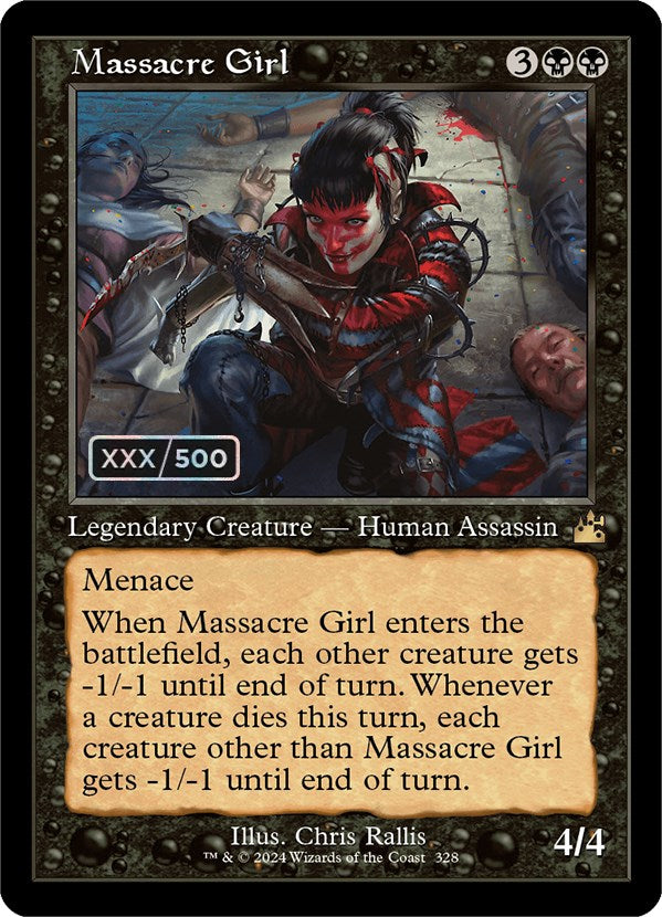 Massacre Girl (Retro) (Serialized) [Ravnica Remastered] | Good Games North