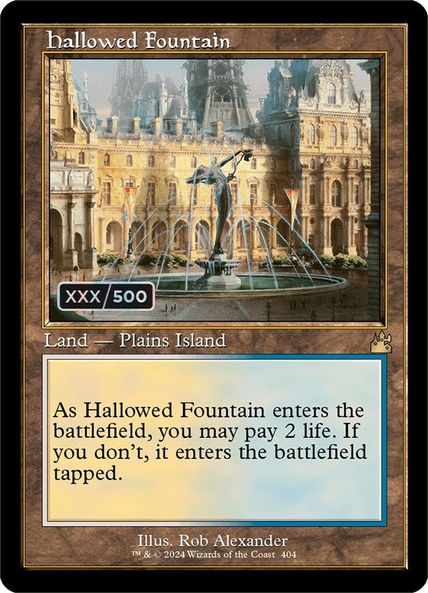 Hallowed Fountain (Retro) (Serialized) [Ravnica Remastered] | Good Games North