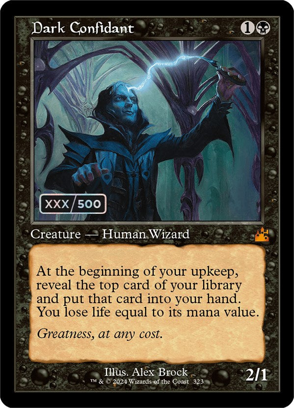 Dark Confidant (Retro) (Serialized) [Ravnica Remastered] | Good Games North