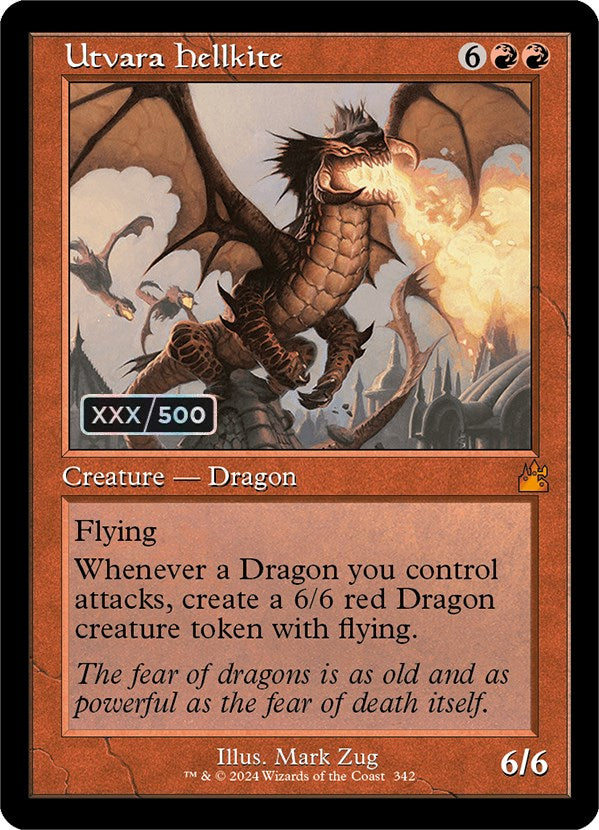 Utvara Hellkite (Retro) (Serialized) [Ravnica Remastered] | Good Games North