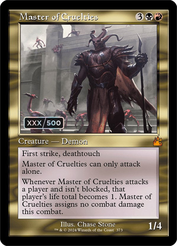 Master of Cruelties (Retro) (Serialized) [Ravnica Remastered] | Good Games North