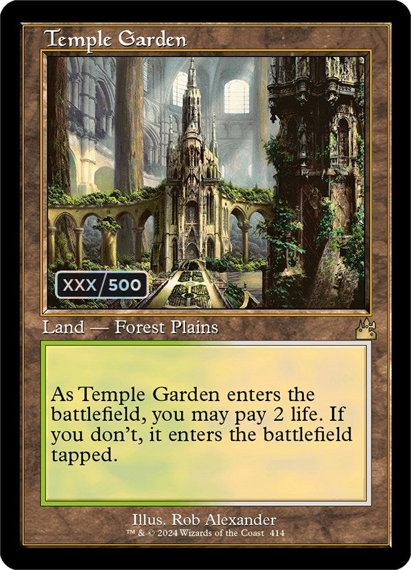 Temple Garden (Retro) (Serialized) [Ravnica Remastered] | Good Games North