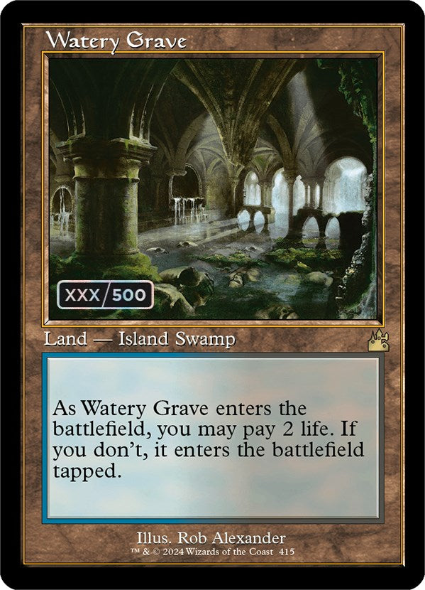 Watery Grave (Retro) (Serialized) [Ravnica Remastered] | Good Games North