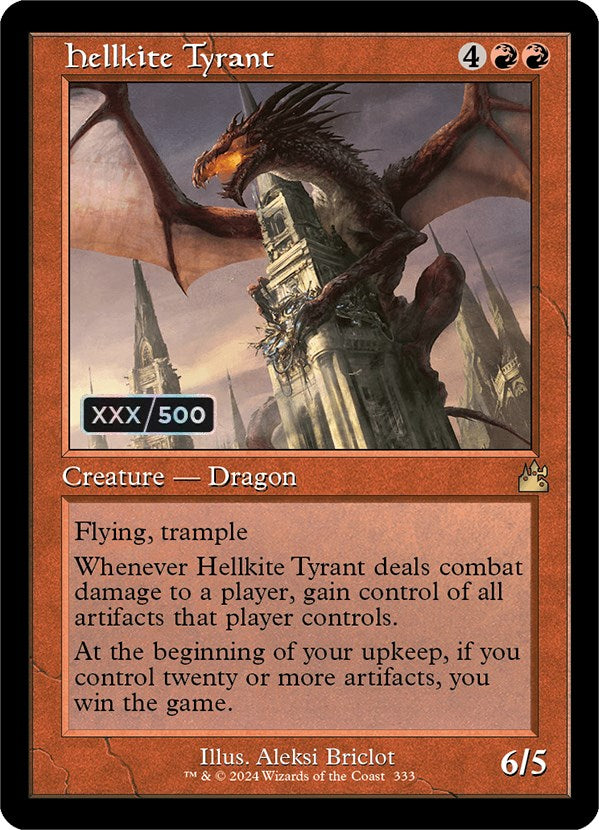 Hellkite Tyrant (Retro) (Serialized) [Ravnica Remastered] | Good Games North