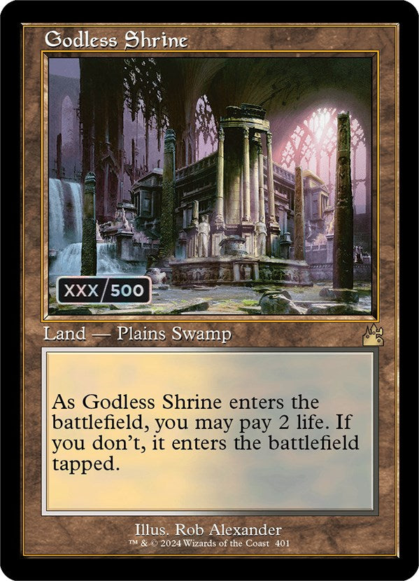 Godless Shrine (Retro) (Serialized) [Ravnica Remastered] | Good Games North