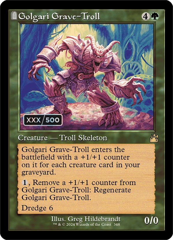 Golgari Grave-Troll (Retro) (Serialized) [Ravnica Remastered] | Good Games North