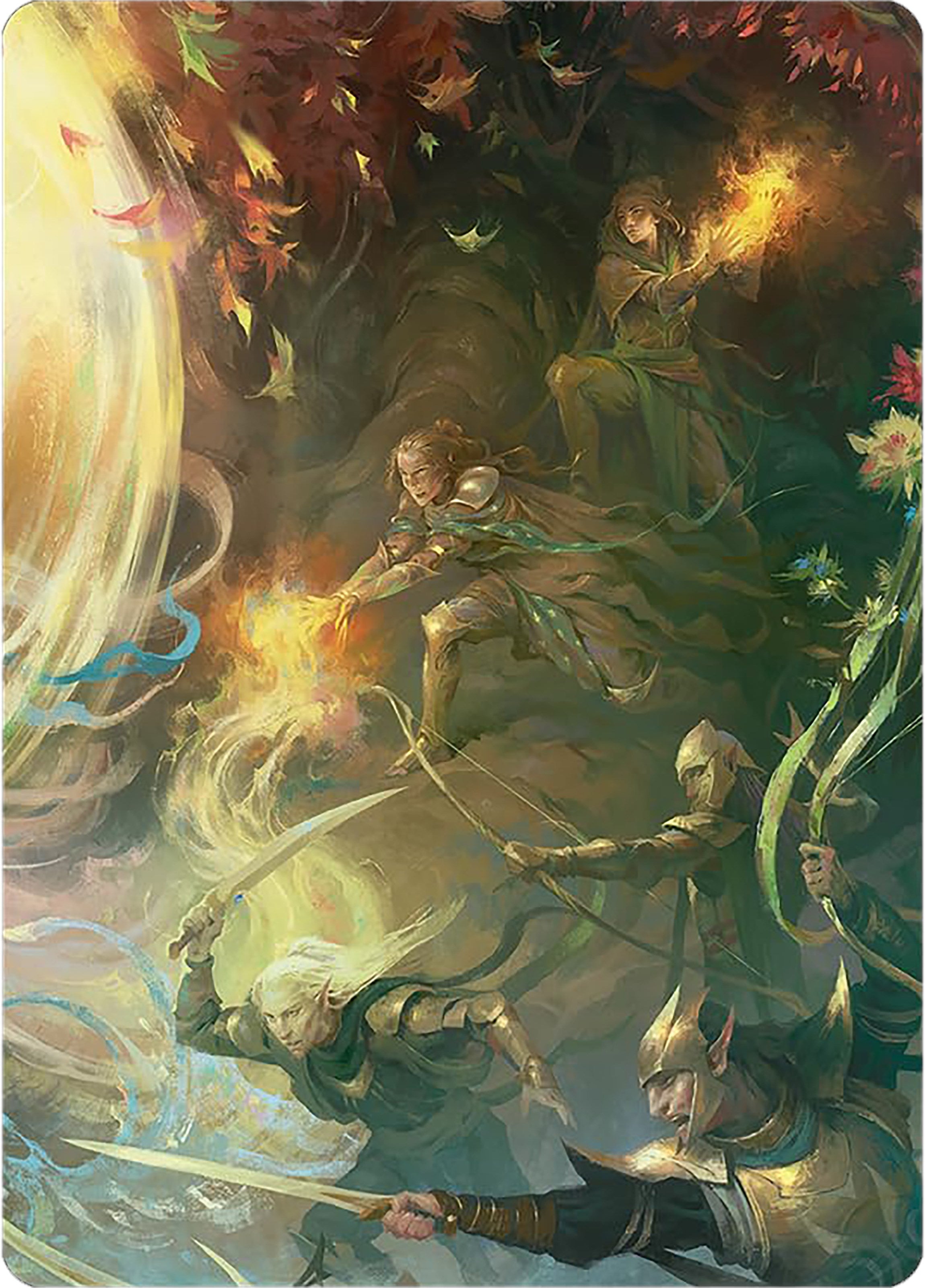 Rally the Galadhrim Art Card [The Lord of the Rings: Tales of Middle-earth Art Series] | Good Games North