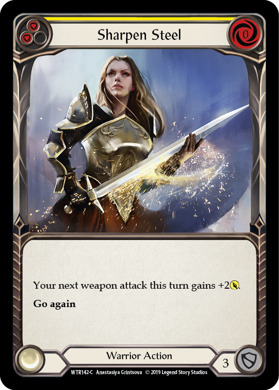 Sharpen Steel (Yellow) [WTR142-C] Alpha Print Normal | Good Games North