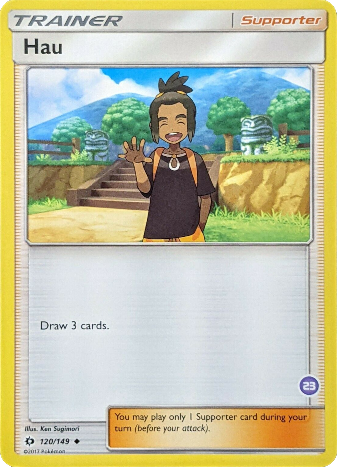Hau (120/149) (Deck Exclusive #23) [Sun & Moon: Trainer Kit - Alolan Sandslash] | Good Games North