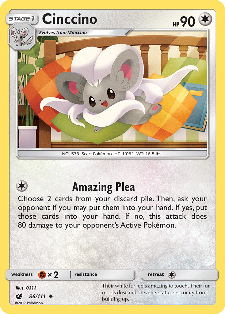 Cinccino (86/111) [Sun & Moon: Crimson Invasion] | Good Games North