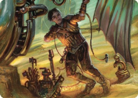 Mishra, Excavation Prodigy Art Card [The Brothers' War Art Series] | Good Games North