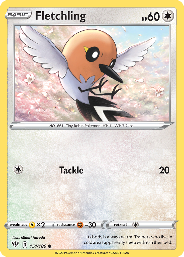 Fletchling (151/189) [Sword & Shield: Darkness Ablaze] | Good Games North