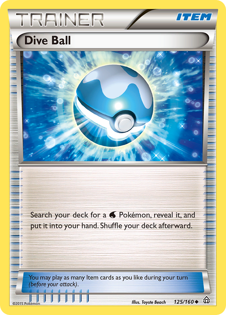 Dive Ball (125/160) [XY: Primal Clash] | Good Games North