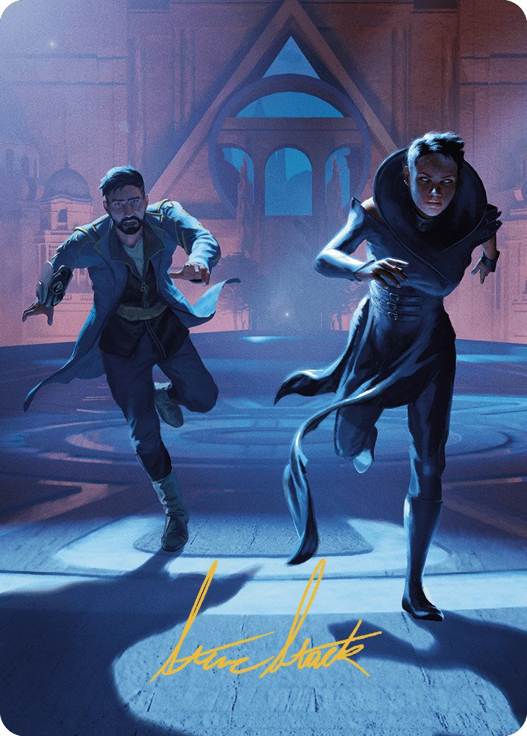 Unauthorized Exit Art Card (Gold-Stamped Signature) [Murders at Karlov Manor Art Series] | Good Games North