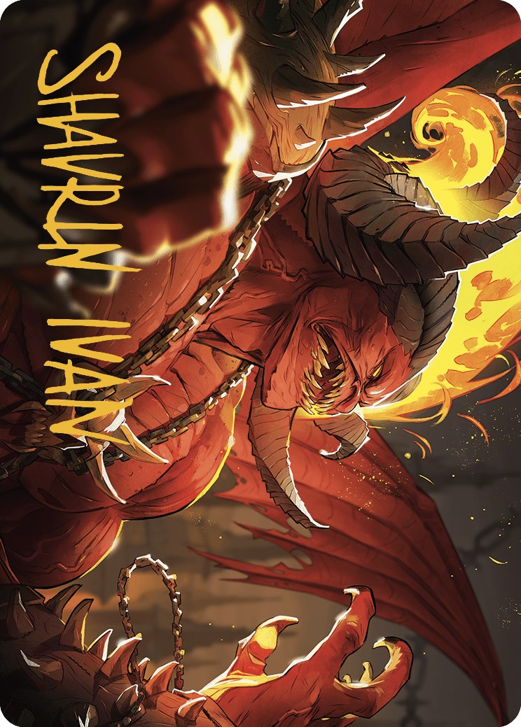 Rakdos, Patron of Chaos Art Card (45/49) (Gold-Stamped Signature) [Murders at Karlov Manor Art Series] | Good Games North