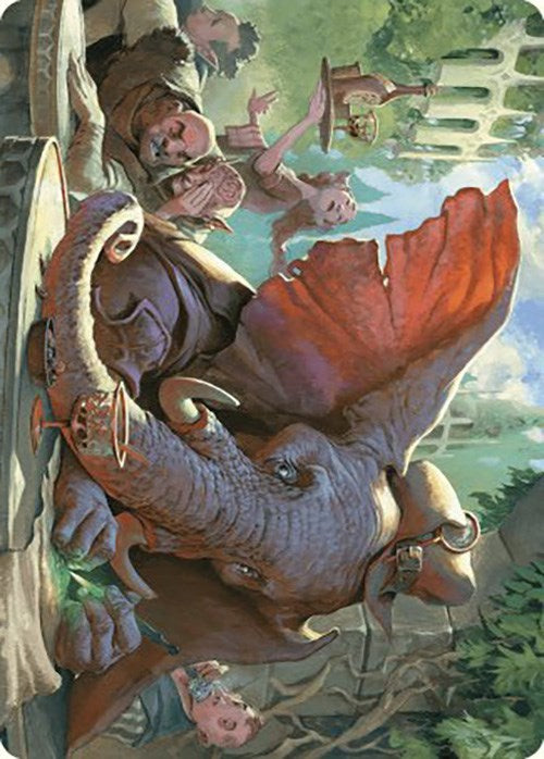 Loxodon Eavesdropper Art Card [Murders at Karlov Manor Art Series] | Good Games North