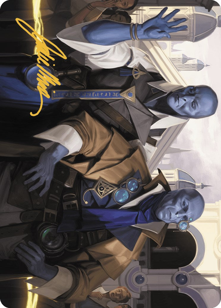 Hotshot Investigators Art Card (Gold-Stamped Signature) [Murders at Karlov Manor Art Series] | Good Games North