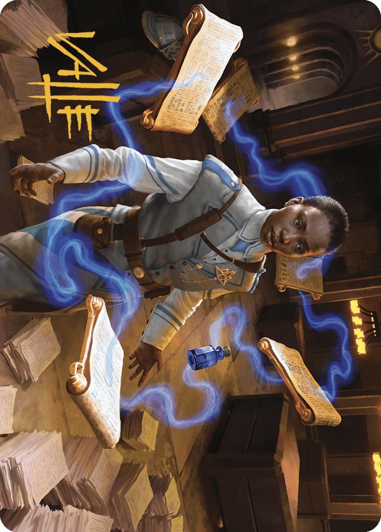 Case File Auditor Art Card (Gold-Stamped Signature) [Murders at Karlov Manor Art Series] | Good Games North