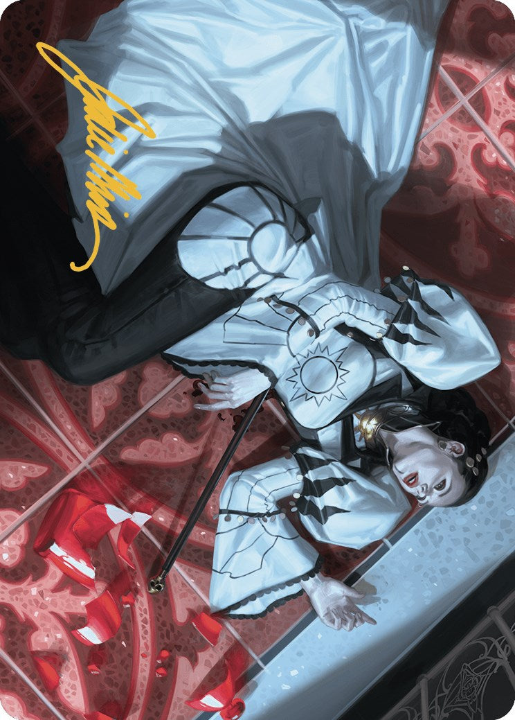 Deadly Complication Art Card (18/49) (Gold-Stamped Signature) [Murders at Karlov Manor Art Series] | Good Games North