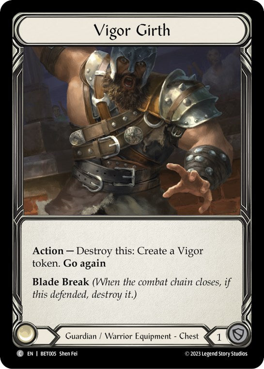 Vigor Girth [BET005] (Heavy Hitters Betsy Blitz Deck) | Good Games North