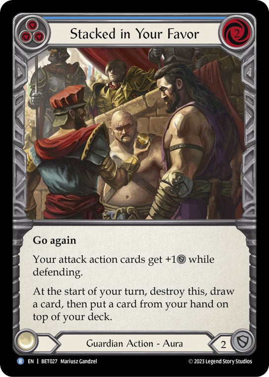 Stacked in Your Favor (Blue) [BET027] (Heavy Hitters Betsy Blitz Deck) | Good Games North