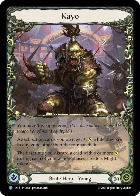 Kayo, Armed and Dangerous [KYO001] (Heavy Hitters Kayo Blitz Deck)  Rainbow Foil | Good Games North