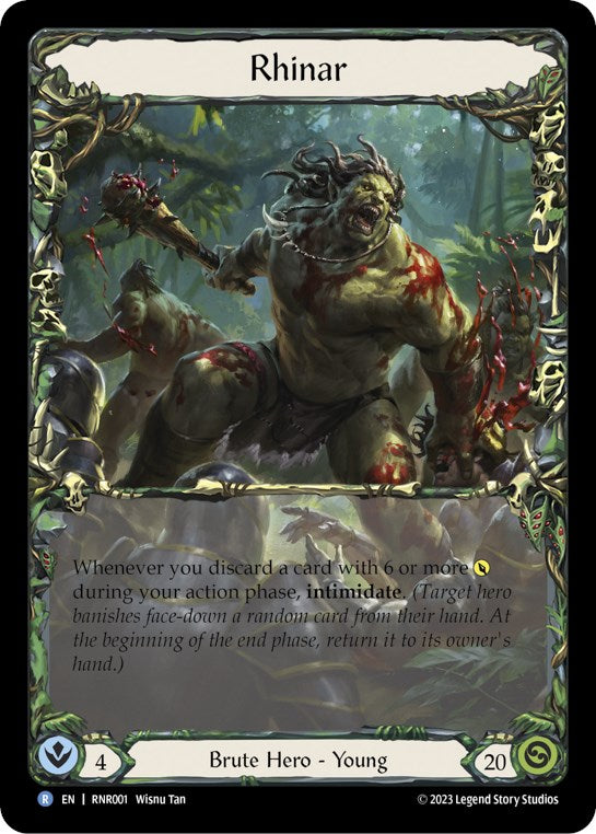 Rhinar [RNR001] (Rhinar Hero Deck)  Rainbow Foil | Good Games North