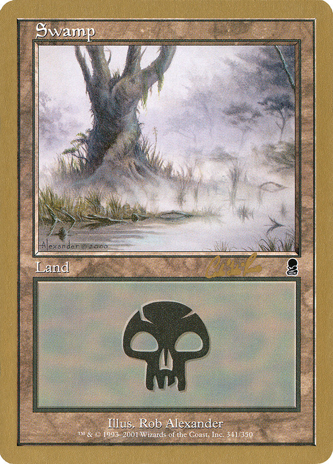 Swamp (cr341) (Carlos Romao) [World Championship Decks 2002] | Good Games North