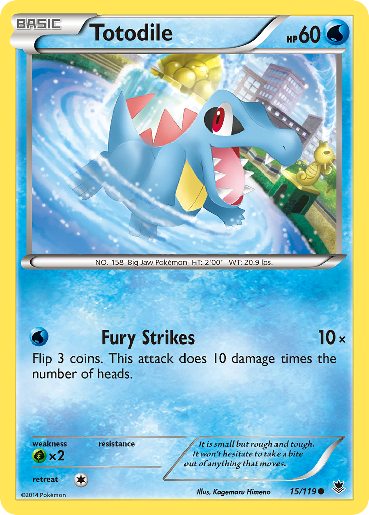 Totodile (15/119) [XY: Phantom Forces] | Good Games North