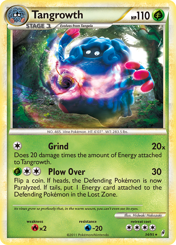 Tangrowth (34/95) [HeartGold & SoulSilver: Call of Legends] | Good Games North