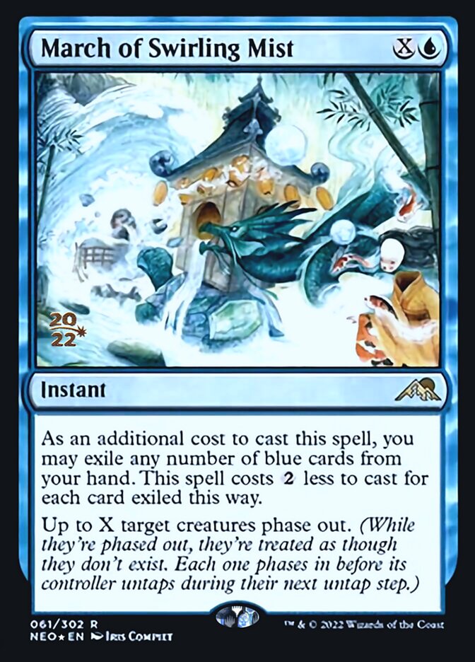 March of Swirling Mist [Kamigawa: Neon Dynasty Prerelease Promos] | Good Games North