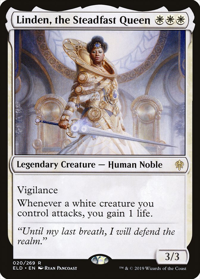 Linden, the Steadfast Queen [Throne of Eldraine] | Good Games North