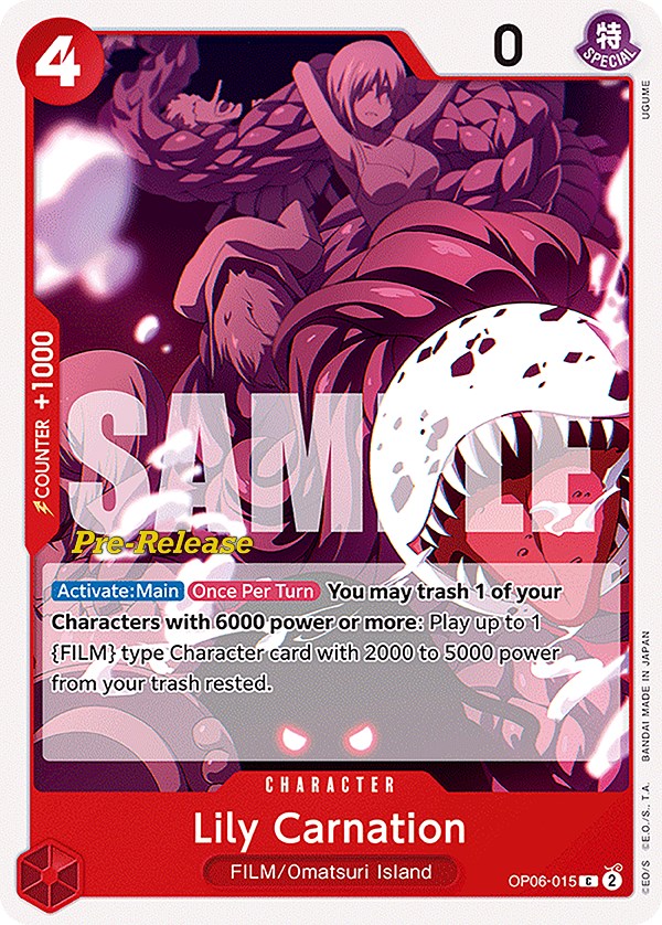 Lily Carnation [Wings of the Captain Pre-Release Cards] | Good Games North