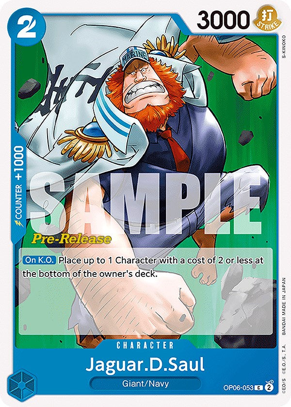 Jaguar.D.Saul [Wings of the Captain Pre-Release Cards] | Good Games North