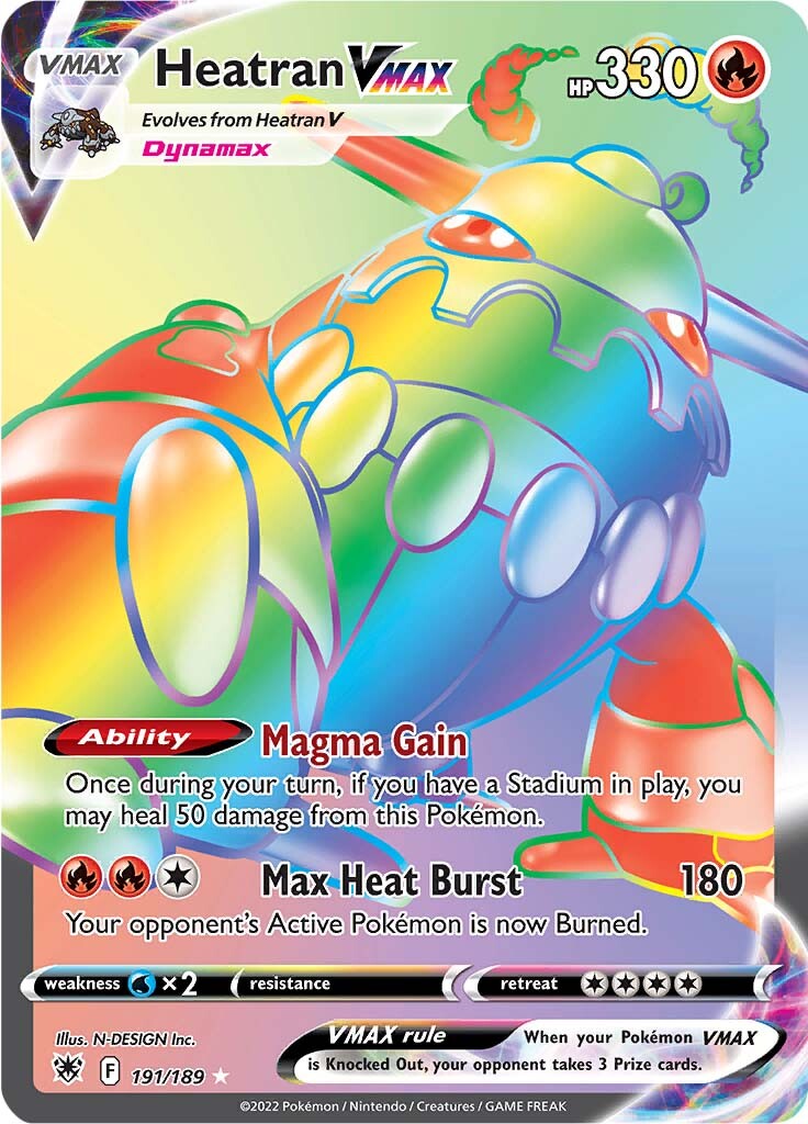 Heatran VMAX (191/189) [Sword & Shield: Astral Radiance] | Good Games North