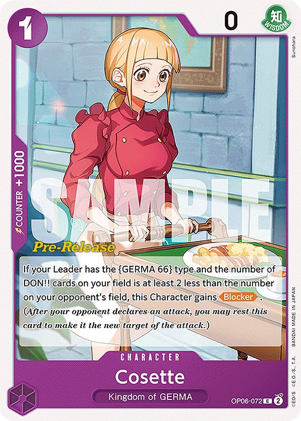 Cosette [Wings of the Captain Pre-Release Cards] | Good Games North