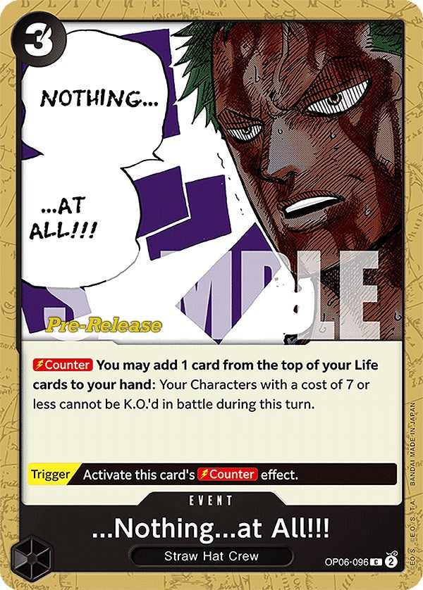 ...Nothing...at All!!! [Wings of the Captain Pre-Release Cards] | Good Games North